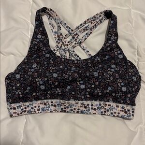Senita Floral Crisscross Sports Bra